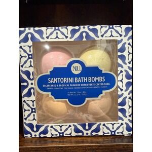 NUU Santorini Bath Bombs 4-Piece Gift Set – New